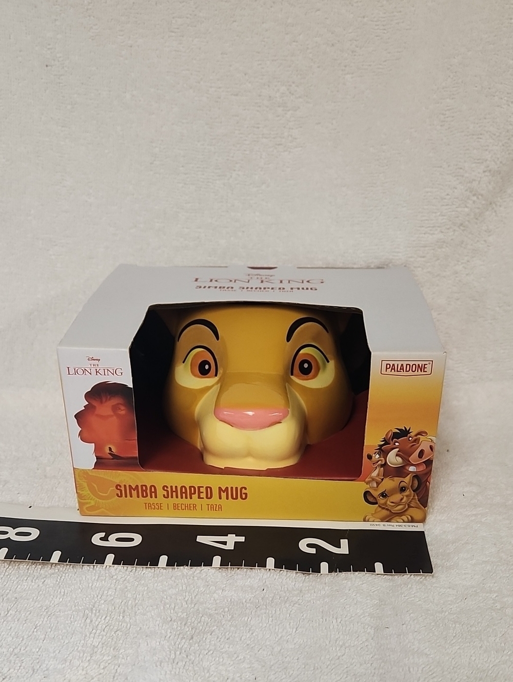 Disney Lion King Simba Shaped Mug Yellow Pink Brown